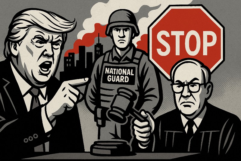 Rebellion abgesagt: Wie ein Richter Trump die Nationalgarde aus der Hand nahm