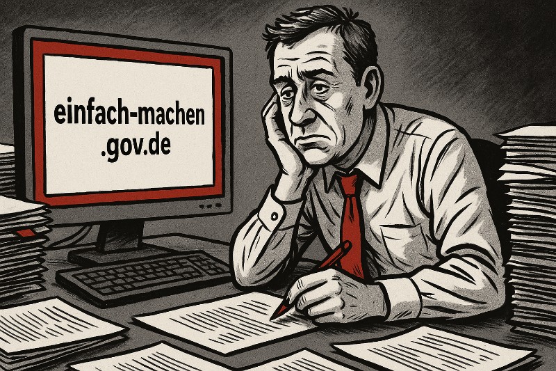 Sieben Klicks gegen den Amtsschimmel – Wie der Staat Bürokratie offiziell meldet