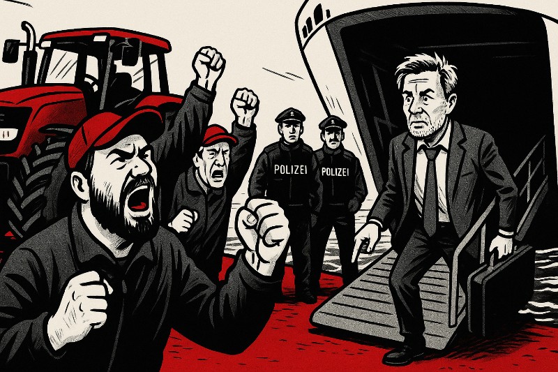 Die Fähre, der Minister und die Grenze des Protests: Schlüttsiel vor Gericht