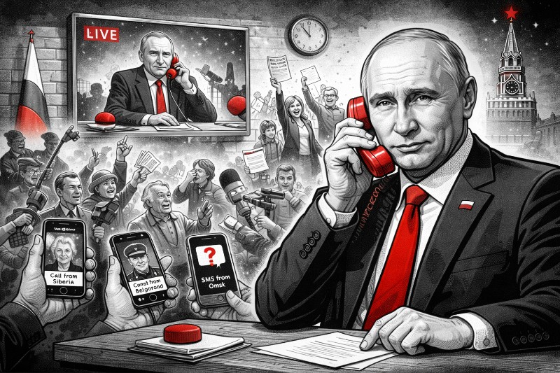 Vier Stunden Gewissheit: Putins vorweihnachtliche Selbstbefragung