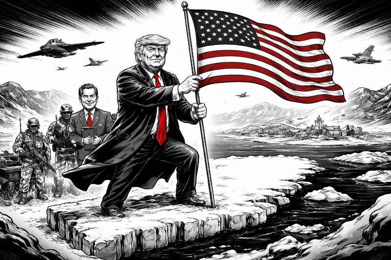 Fahne im Eis: Trumps Grönland-Offensive zwischen Weltmachtfantasie und Frostschaden
