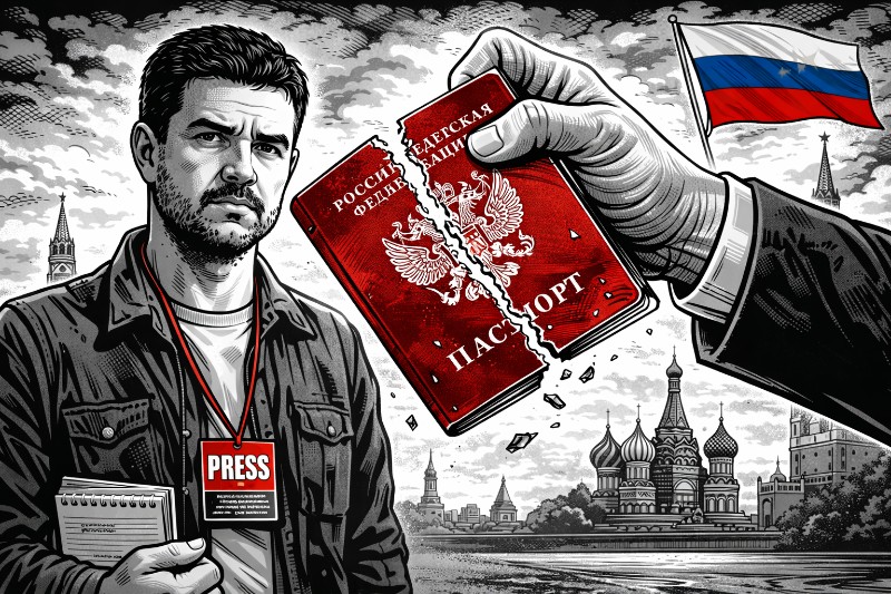 Der Pass ist weg, die Wahrheit bleibt: Russlands neue Lösung für Journalismusprobleme