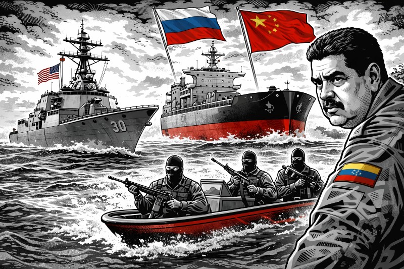 Kanonenboote, Cowboys und die schwimmende Moral: Wie vor Venezuela Weltpolitik Seegang bekommt