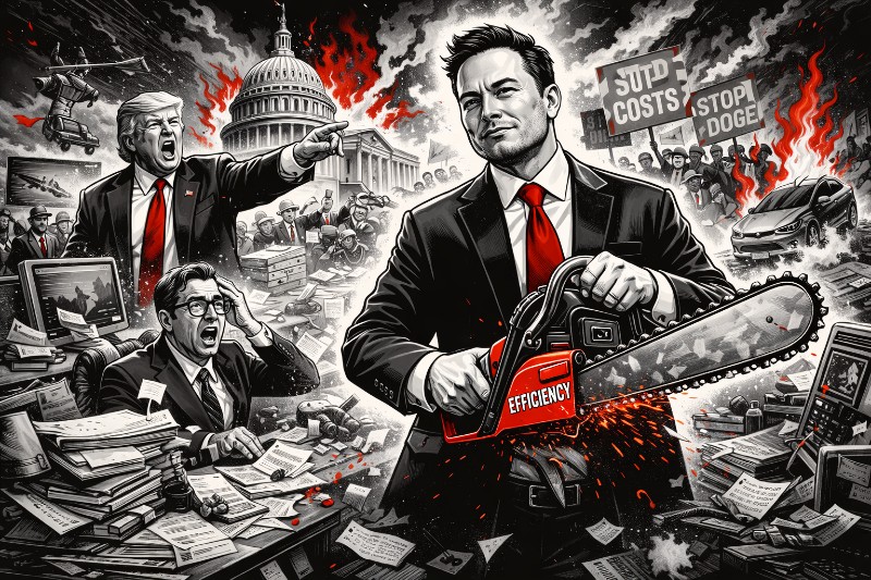 Doge oder: Wie man mit einer Kettensäge Billionen verspricht und Milliarden verbrennt