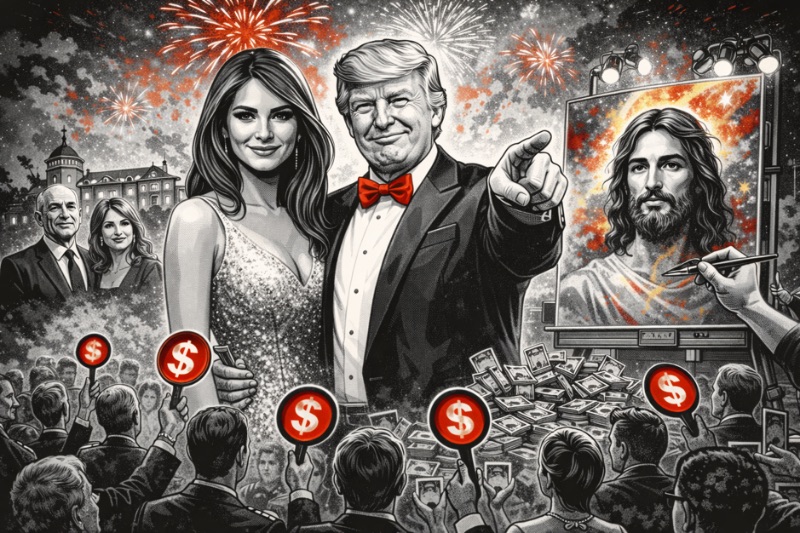 Frieden mit Feuerwerk – Donald Trumps Silvester-Gala und der Weltfrieden im Abendanzug