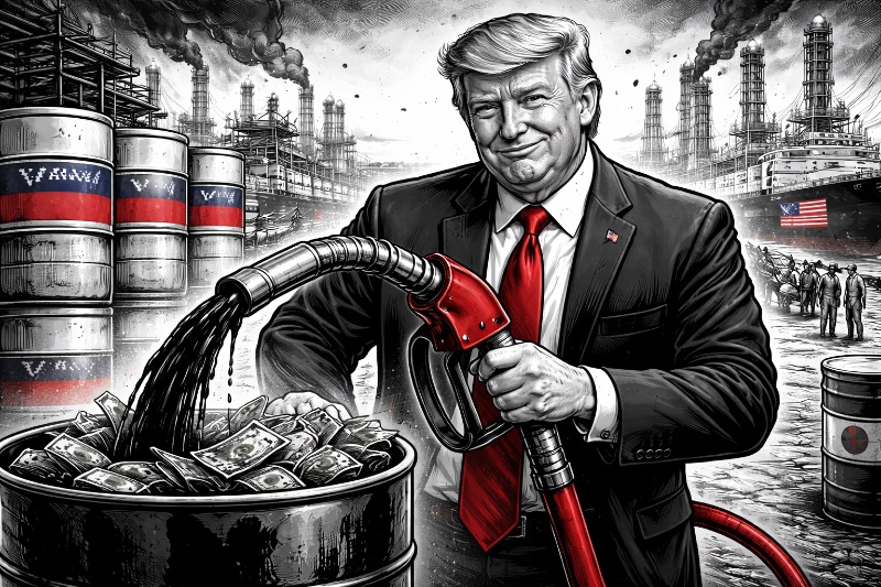 Der Präsident am Zapfhahn – Venezuelas Öl und Trumps persönliche Weltkasse