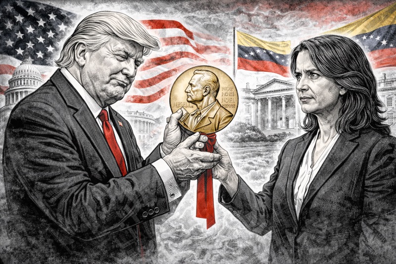 Der wandernde Friedensnobelpreis: Wie Trump symbolisch doch noch ausgezeichnet wird