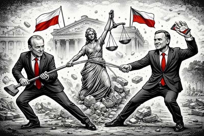 Warschauer Baustelle – Wenn am Rechtsstaat gleichzeitig gebohrt und blockiert wird