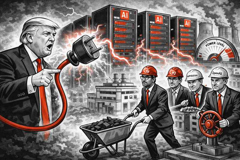 KI denkt – Stromnetz schwitzt: Washington schickt Tech-Giganten jetzt ins Kraftwerksgeschäft