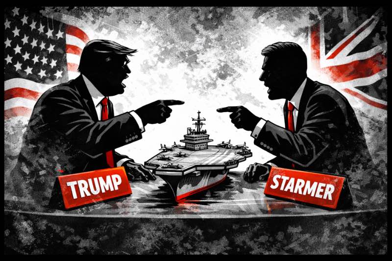 Der Flugzeugträger kam zu spät: Wie Trump und Starmer einen transatlantischen Schmollstreit erfinden