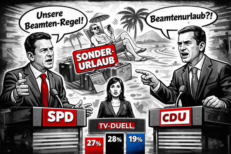 Der große Urlaubsstreit: Rheinland-Pfalz entdeckt das Beamtenrecht als Wahlkampfschlager