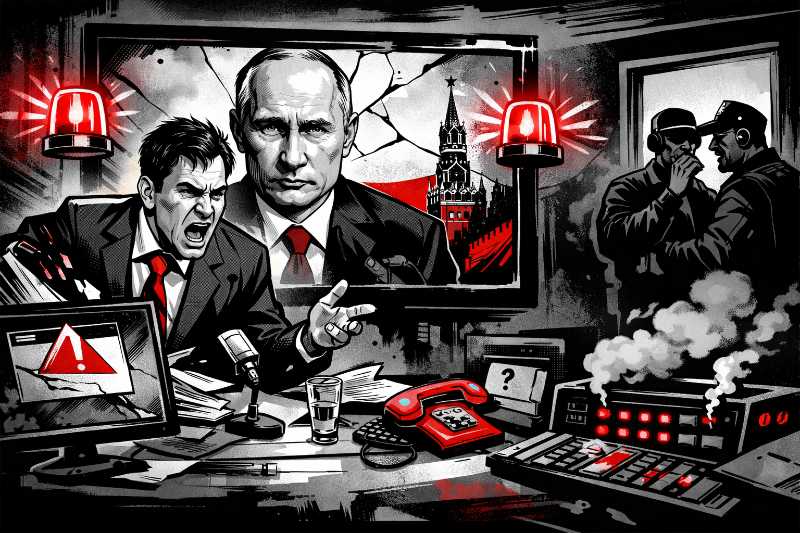 Systemabsturz im Kreml: Wenn das Sprachrohr plötzlich eigene Geräusche macht