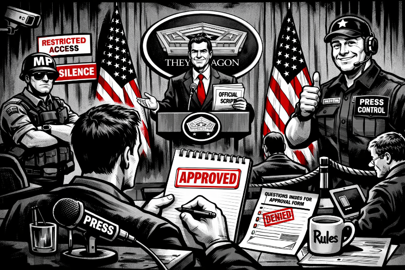 Genehmigte Wahrheit: Wie das Pentagon den Journalismus auf Diät setzen wollte