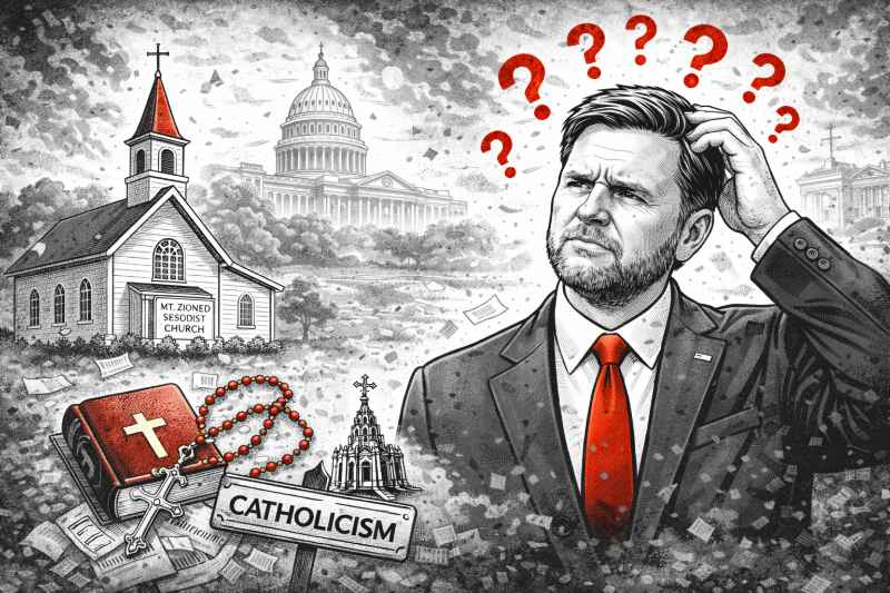 Der Glaube auf dem Cover: Wenn die falsche Kirche plötzlich im Mittelpunkt steht