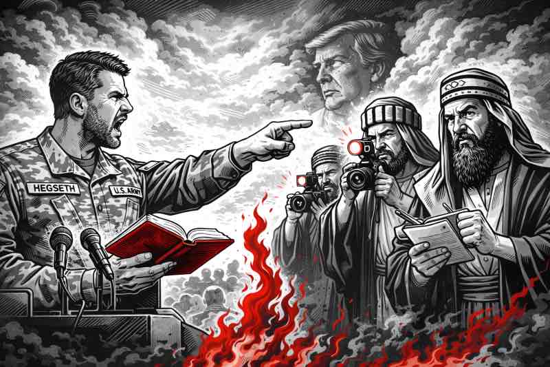 Wenn Kritik plötzlich heilig wird: Die Pressekonferenz mit Endzeit-Flair