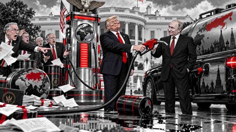 Grafik: Trump macht aus Außenpolitik eine Tankstelle