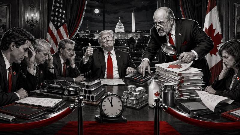 Grafik: Trump, Lutnick und der Deal mit Verfallsdatum