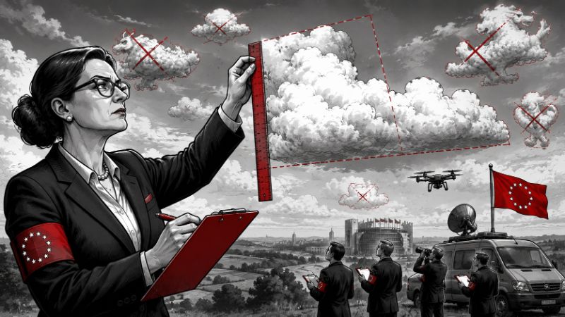 Grafik: Wenn Brüssel beginnt, Wolken zu normieren