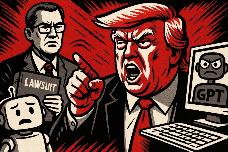 Trump vs. Künstliche Intelligenz: „Wenn ich nicht Platz 1 bin, gehört der Algorithmus in den Knast!“