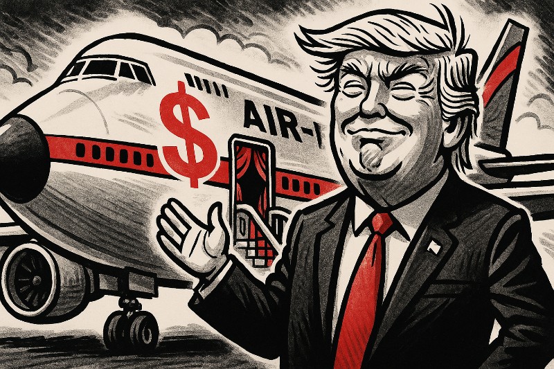 Trumps fliegender Goldesel – oder wie man eine Boeing aus Öl, Atomgeld und Größenwahn bastelt