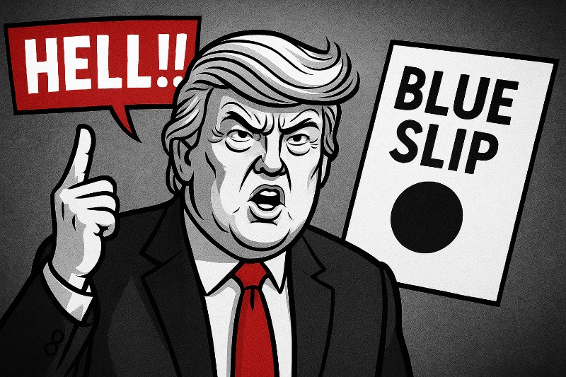 Blue Slip Blues – Donald Trump gegen das letzte Blatt Papier der Demokratie