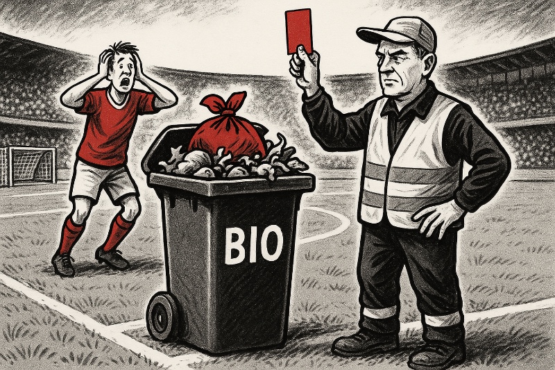 Biotonne mit Abseitsfalle – Deutschland pfeift jetzt auf Plastik