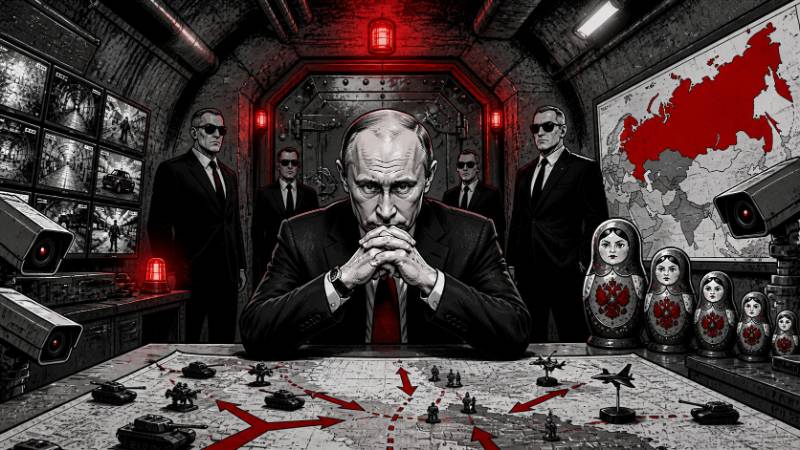 Grafik: Putins Politik zwischen Abschottung und Kontrolle