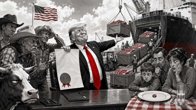 Grafik: America First – außer beim amerikanischen Rind