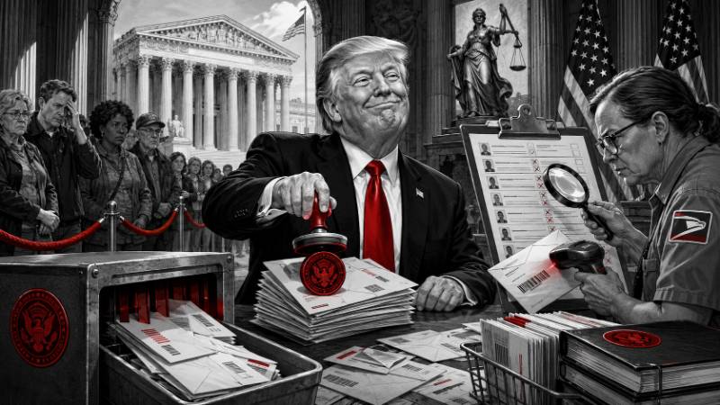 Grafik: Trump und die Briefwahl mit Regierungsgütesiegel