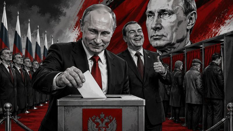 Grafik: Putins Wahl ohne Auswahl: Zehnmal dieselbe Meinung