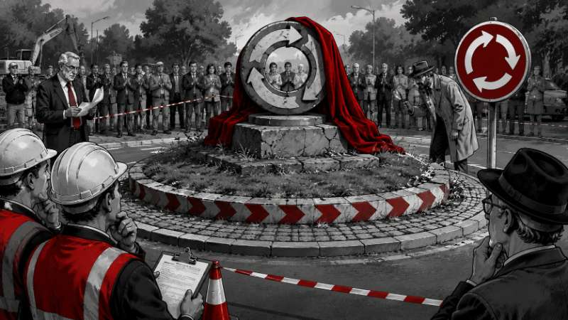 Grafik: Kreisverkehr wird offiziell zum Kulturdenkmal