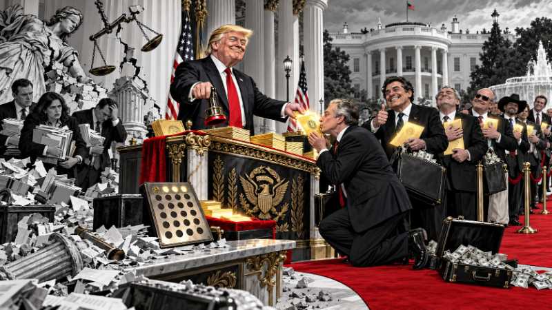 Grafik: Trump Rewards - Freiheit gegen politische Treue