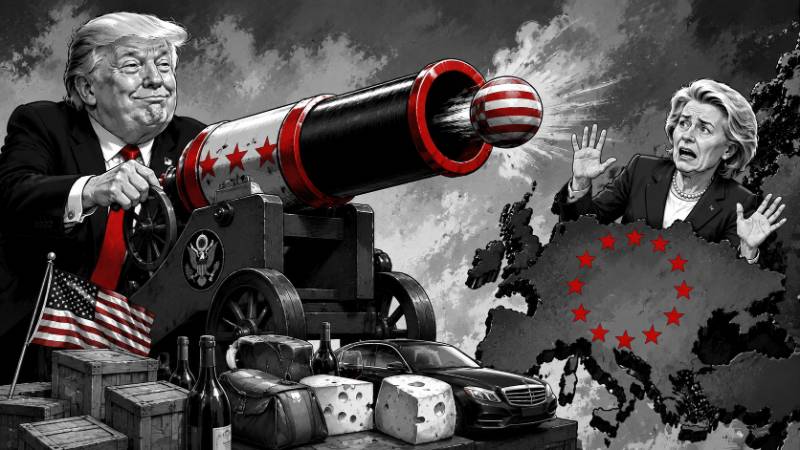 Grafik: Donald Trumps große Zollkanone gegen Europa