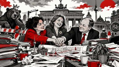 Berlin sondiert: Drei Parteien suchen gemeinsam nach einem Problem
