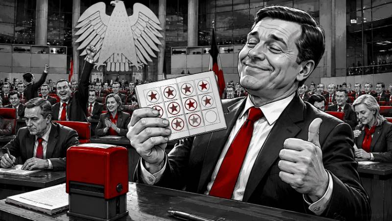 Grafik: Treuepunkte statt Tagesordnung im Bundestag