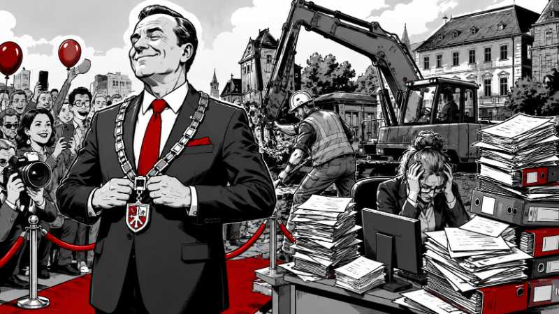 Grafik: 30 Jahre Bürgermeister-Show in NRW-Kommunen