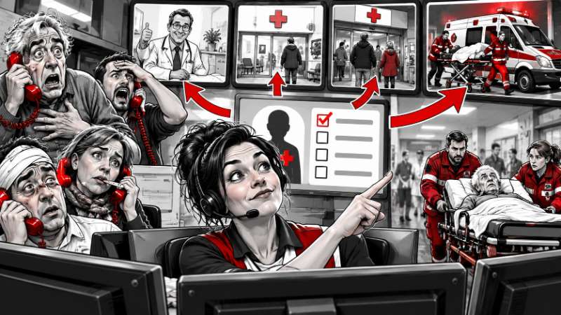Grafik: Notfallreform: Hilfe nach Dringlichkeit statt Zufall