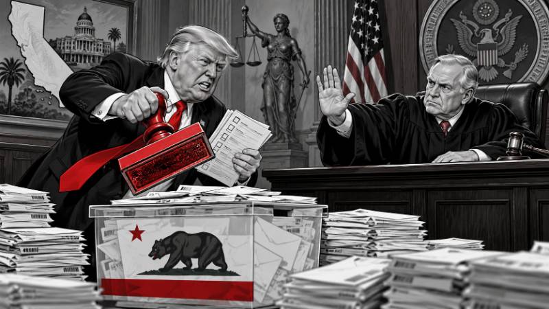 Grafik: Trump und die Wahlurnen: Demokratie unter Verdacht