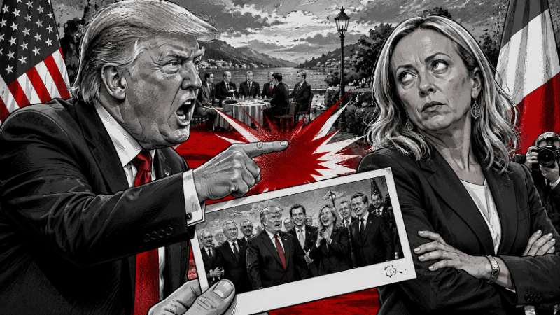 Grafik: Trump gegen Meloni: Das große Foto-Drama
