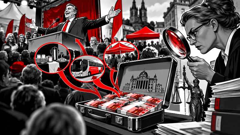 Grafik: AfD-Wahlkampf: Wenn der Kassenbon mitwählt