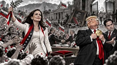 Venezuela im Demokratie-Sonderangebot: Nobelpreis abgeben, Öl behalten, Freiheit später liefern