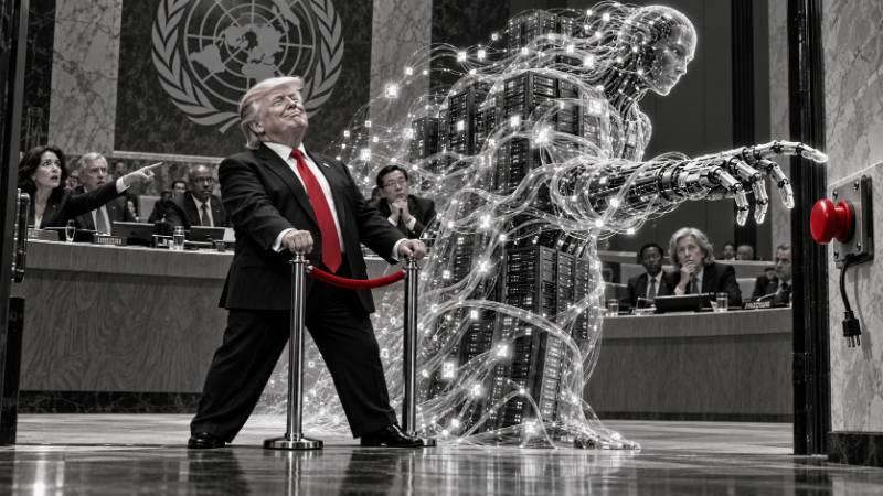 Grafik: Die KI braucht Leitplanken – Trump reicht sich selbst