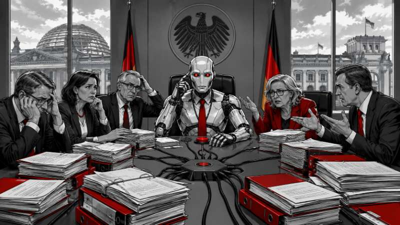 Grafik: Die KI-Regierung und das Arbeitsgruppen-Paradox
