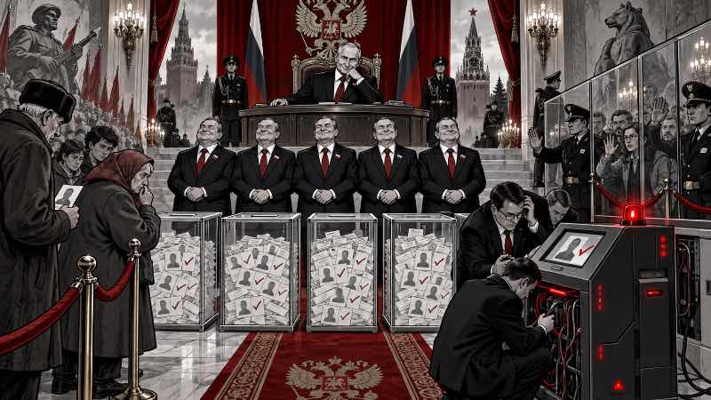 Grafik: Russland-Wahl - Demokratie im praktischen Abo-Modell