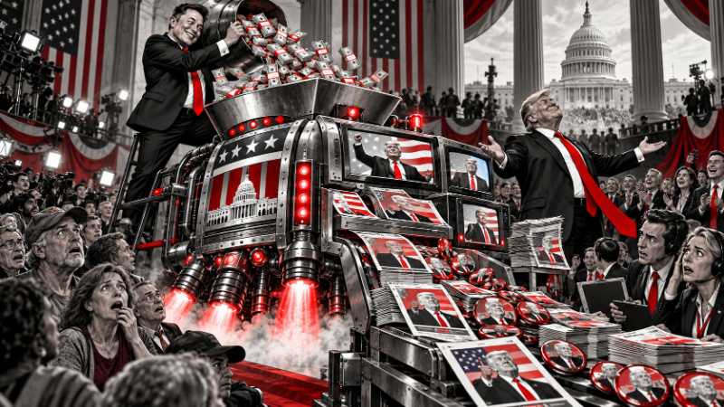 Grafik: Musk bestellt sich Amerika im Premium-Abo
