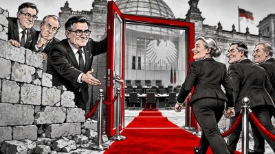 CDU und AfD: Die Brandmauer bekommt einen VIP-Eingang