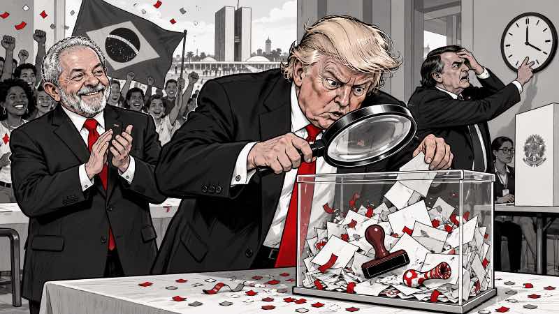 Grafik: Lula gewinnt, Trump wittert Betrug - Demokratie in Gefahr?