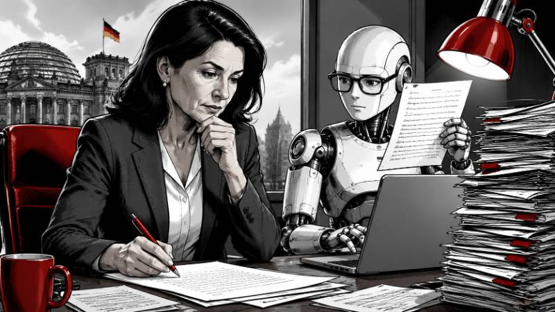 Grafik: Der Ghostwriter 3000 im Ministerium?