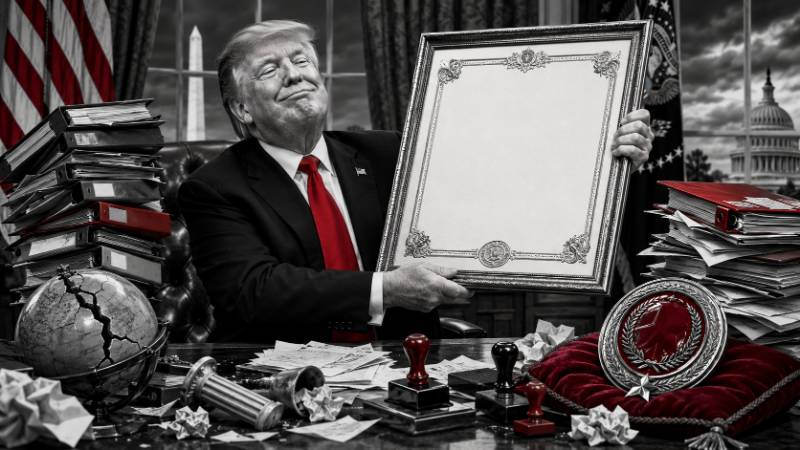 Grafik: Donald Trump - Stets zu seiner vollsten Zufriedenheit