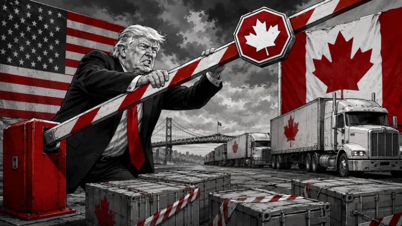 Grafik: Trump gegen Kanada: Freihandel mit 50 Prozent Zoll